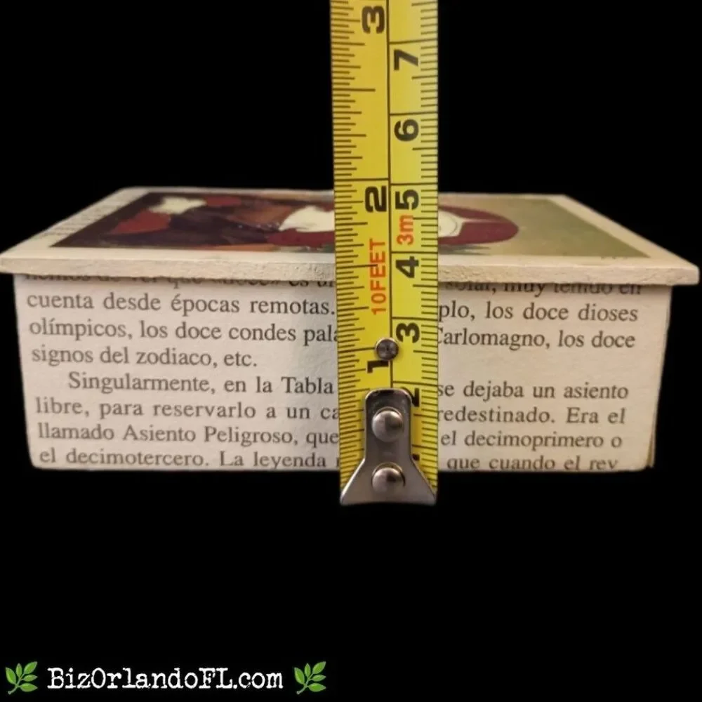 ARTISANAL GIFTS: Mona Lisa Style Handcrafted Lacquered Jewelry Box Small **NEW**